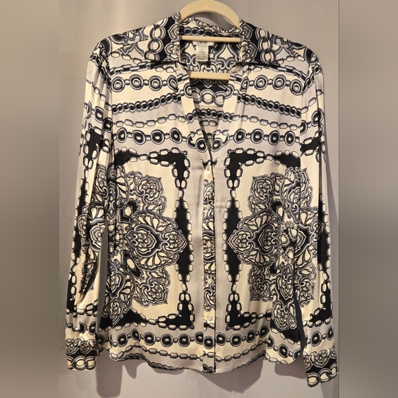 Cache Tops - Vintage Cache Silk Shirt